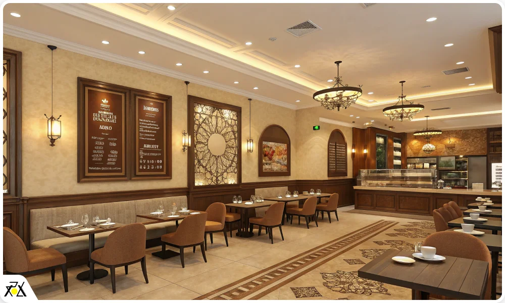 طراحی دیوار کافه